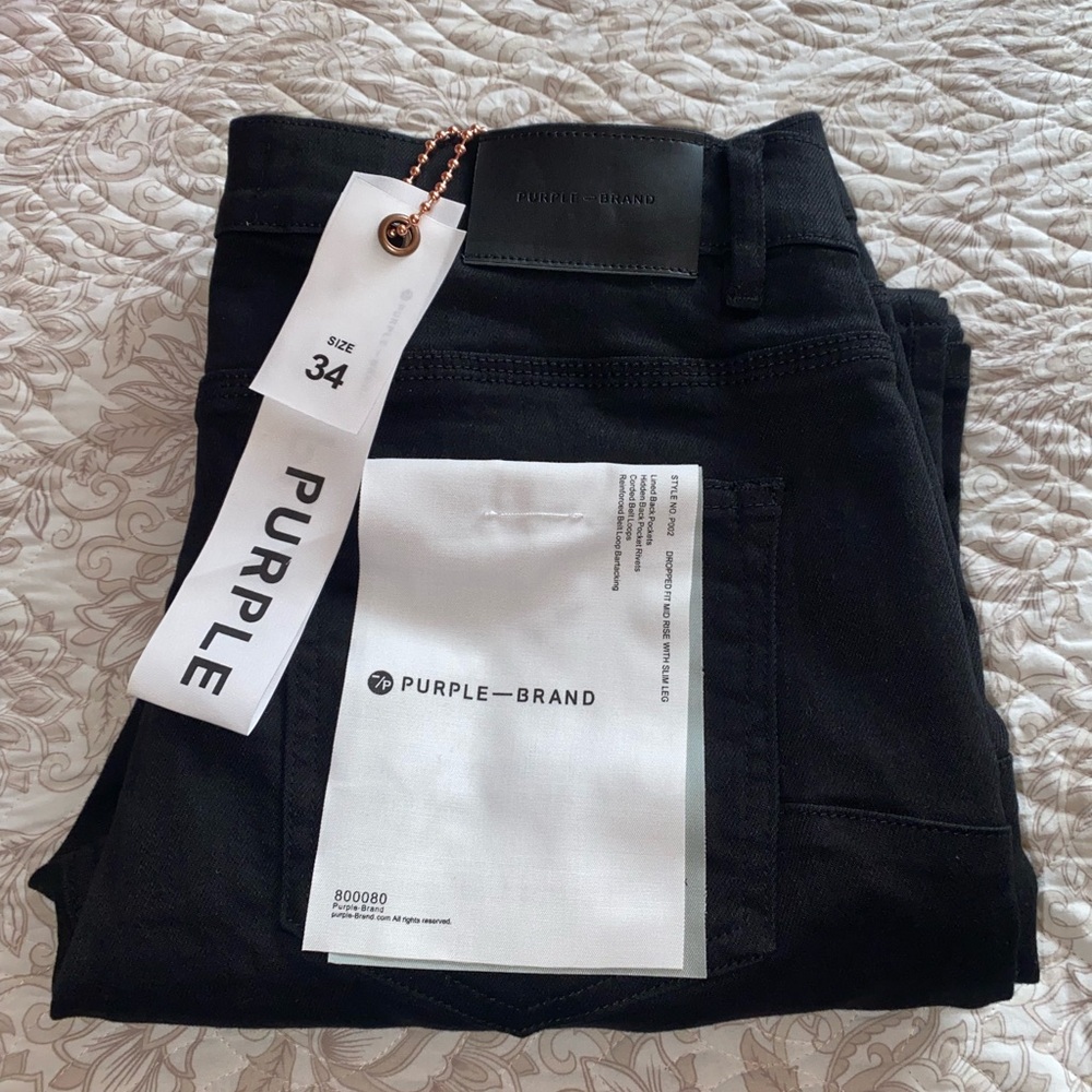 Purple Brand Black Jeans